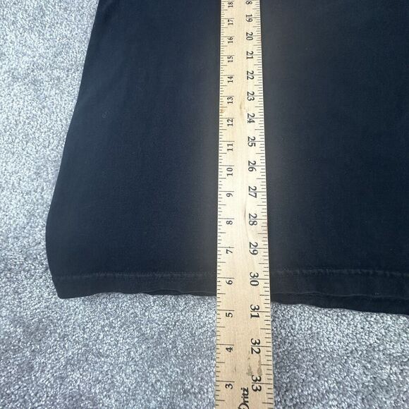 Harley Davidson Flame Sleeve Eagle Shirt Mens 2XL Regular Black Y2K Made in USA - Picture 4 of 7